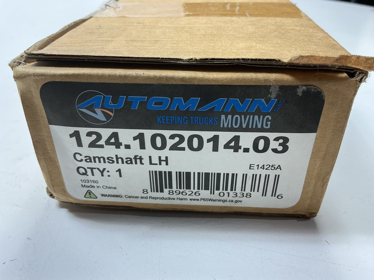 AUTOMANN 124.102014.03 Air Brake Camshaft, 1-1/2-10 X 20-3/8'', Left