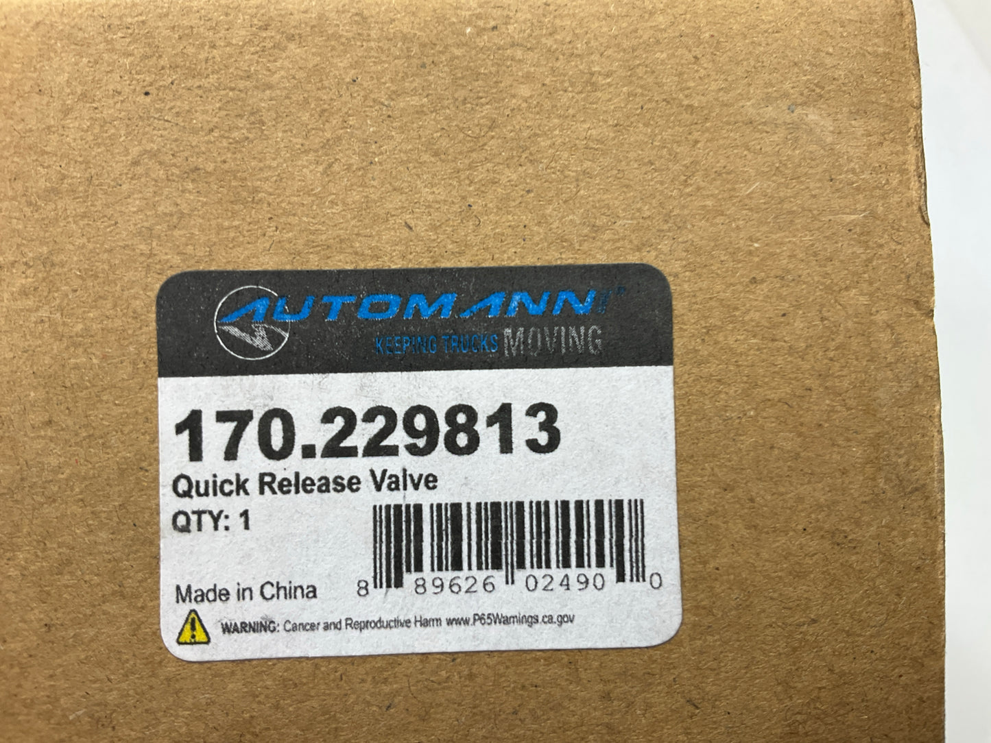 Automann 170.229813 QR-1 Quick Release Valve