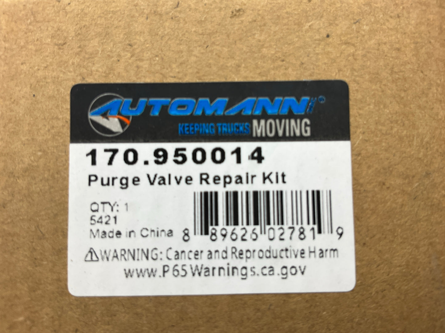 Automann 170.950014 Air Dryer Purge Valve Kit For System Saver 1200 1800