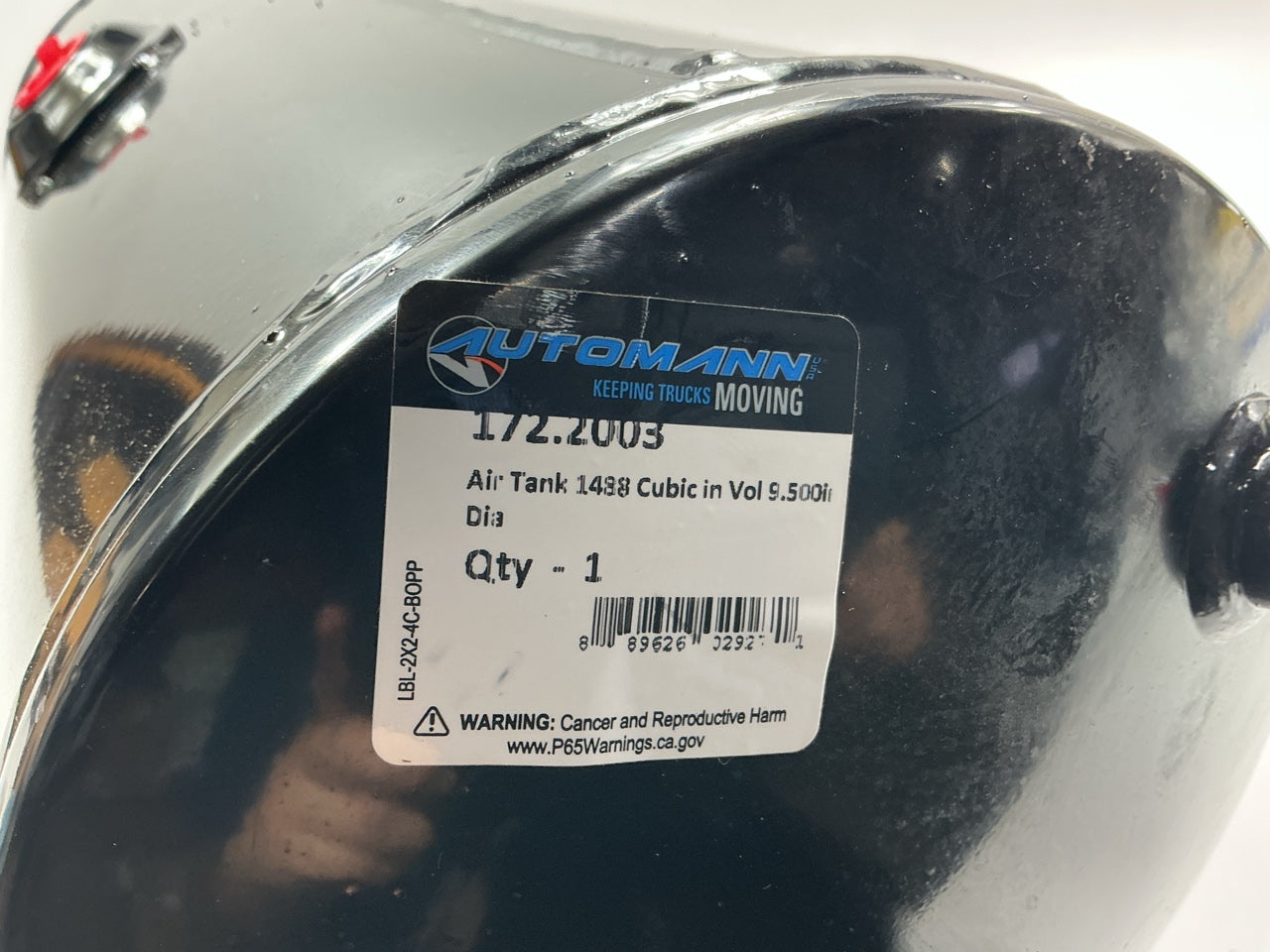 Automann 172.2003 Ears Up Wet Tank Air Brake Reservoir, 1488 Cubic Inch