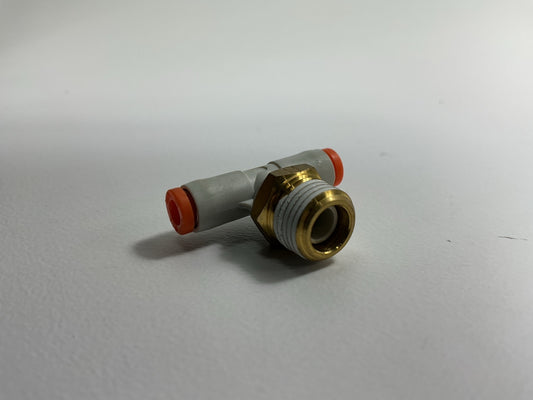 Automann 177.11722A PLC Air Brake Line Swivel Male Branch Tee 1/8'' X 1/8''