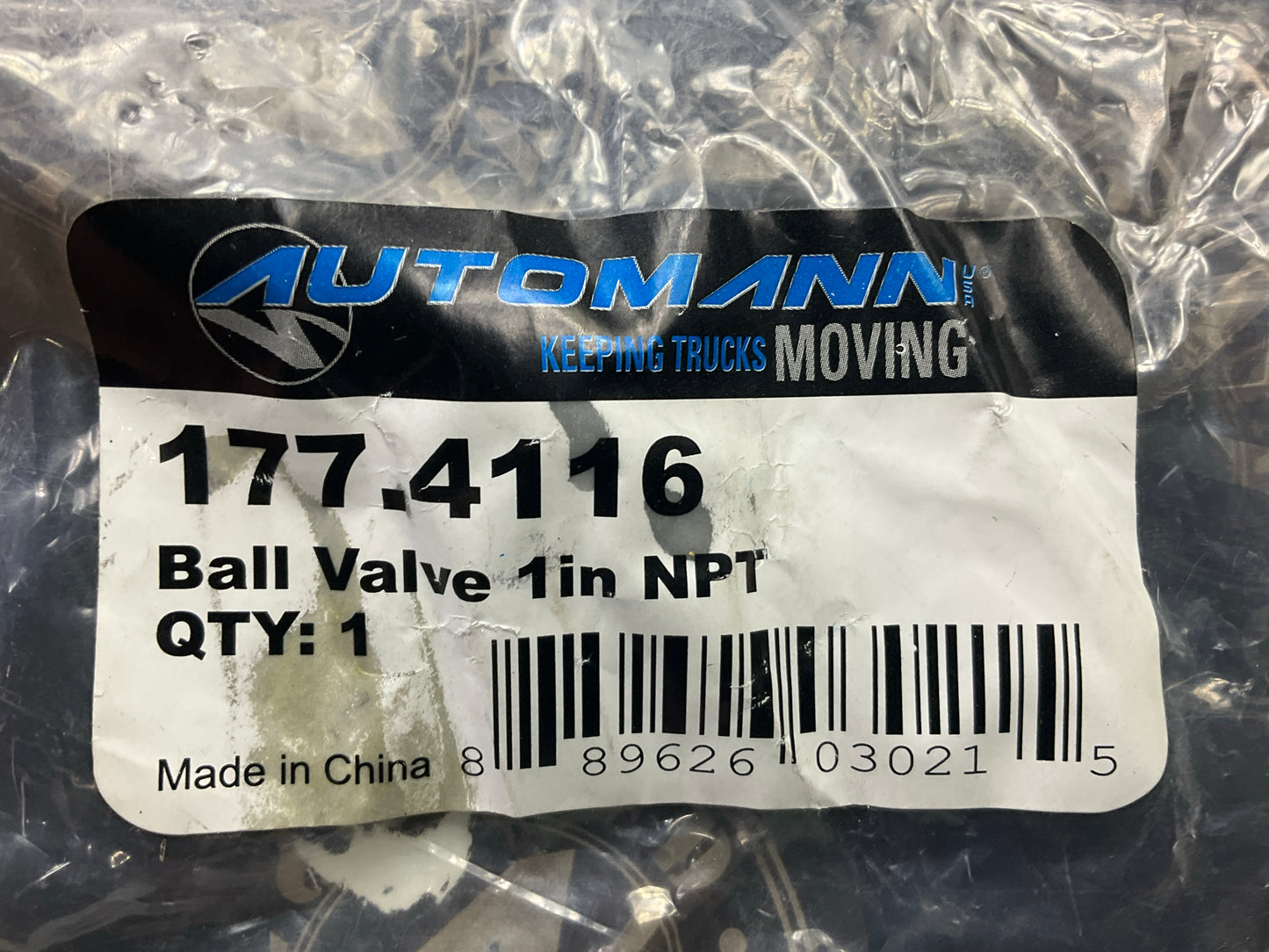 Automann 177.4116 Ball Valve, 1'' NPT Female Ends