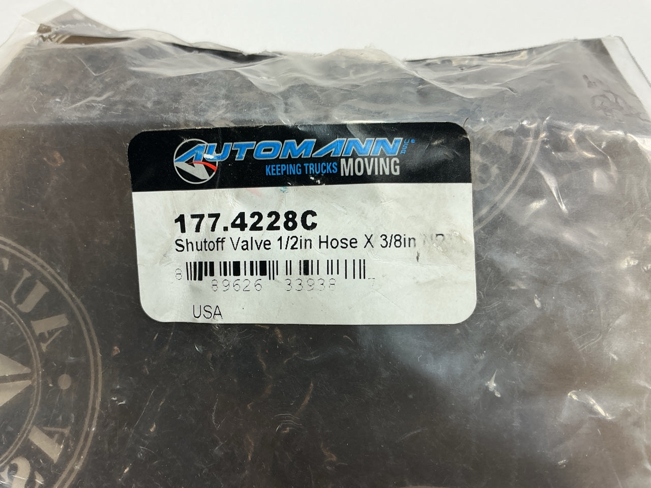 Automann 177.4228C Universal Shutoff Valve, 1/2'' Hose X 3/8'' NPT