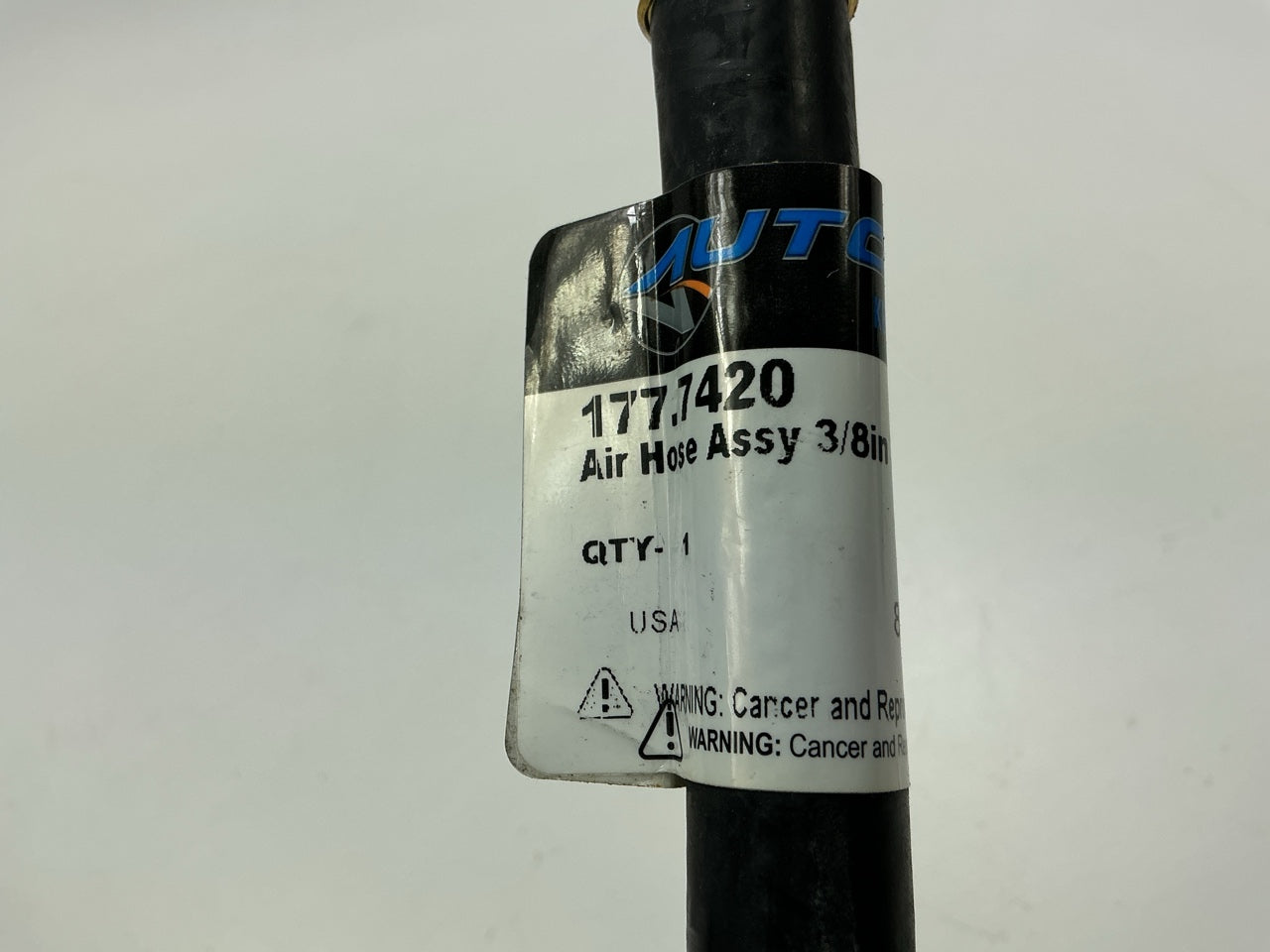 Automann 177.7420 Air Brake Hose Assembly, 3/8'' Swivel X 3/8'' Swivel X 20'' Long