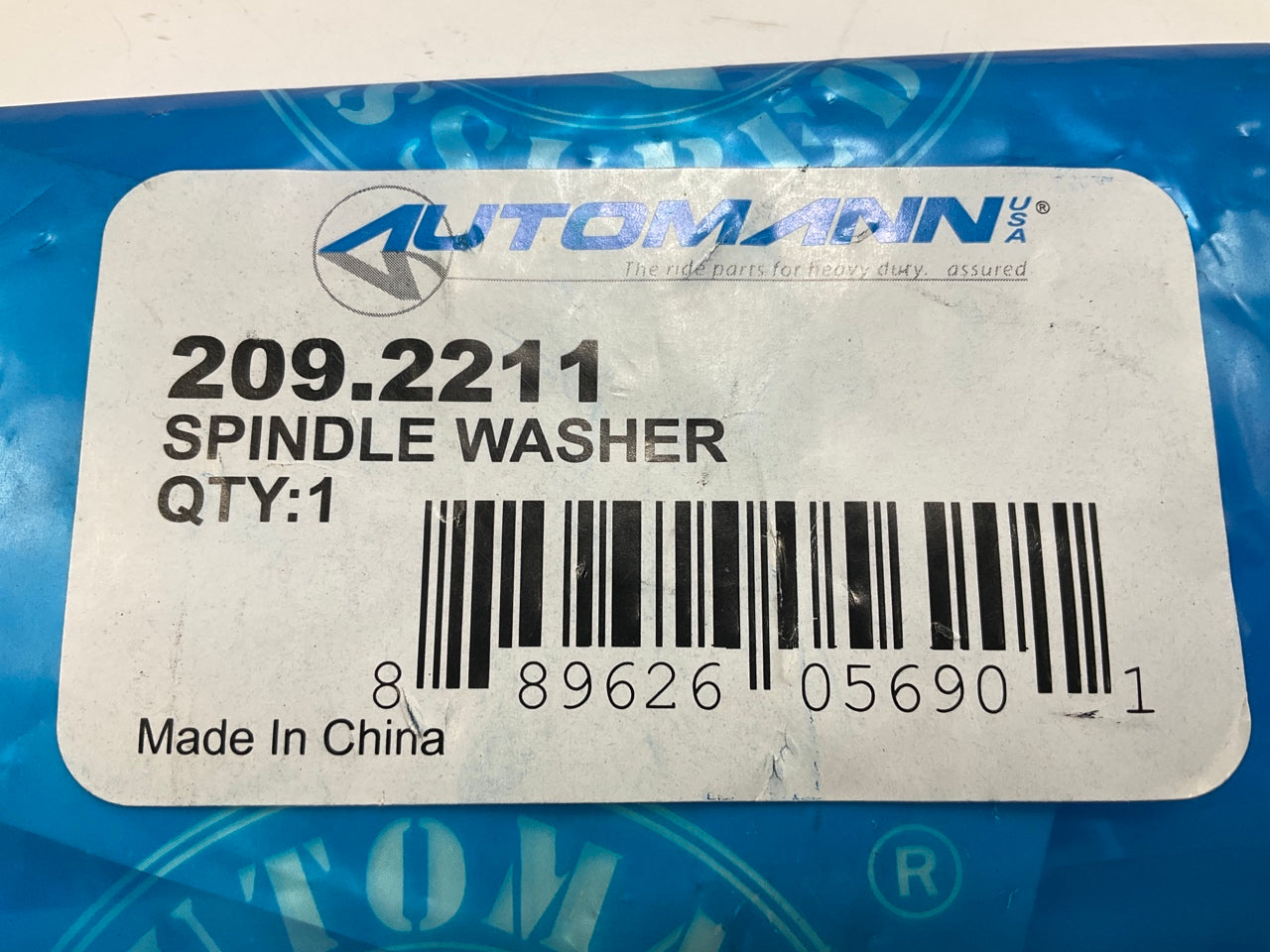 Automann 209.2211 Spindle Washer, 4.130'' OD X 3.250'' ID X 0.250'' Thick