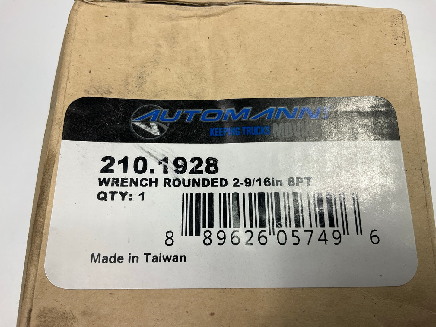 Automann 210.1928 2-9/16'' 6 Point Locknut Wrench Socket