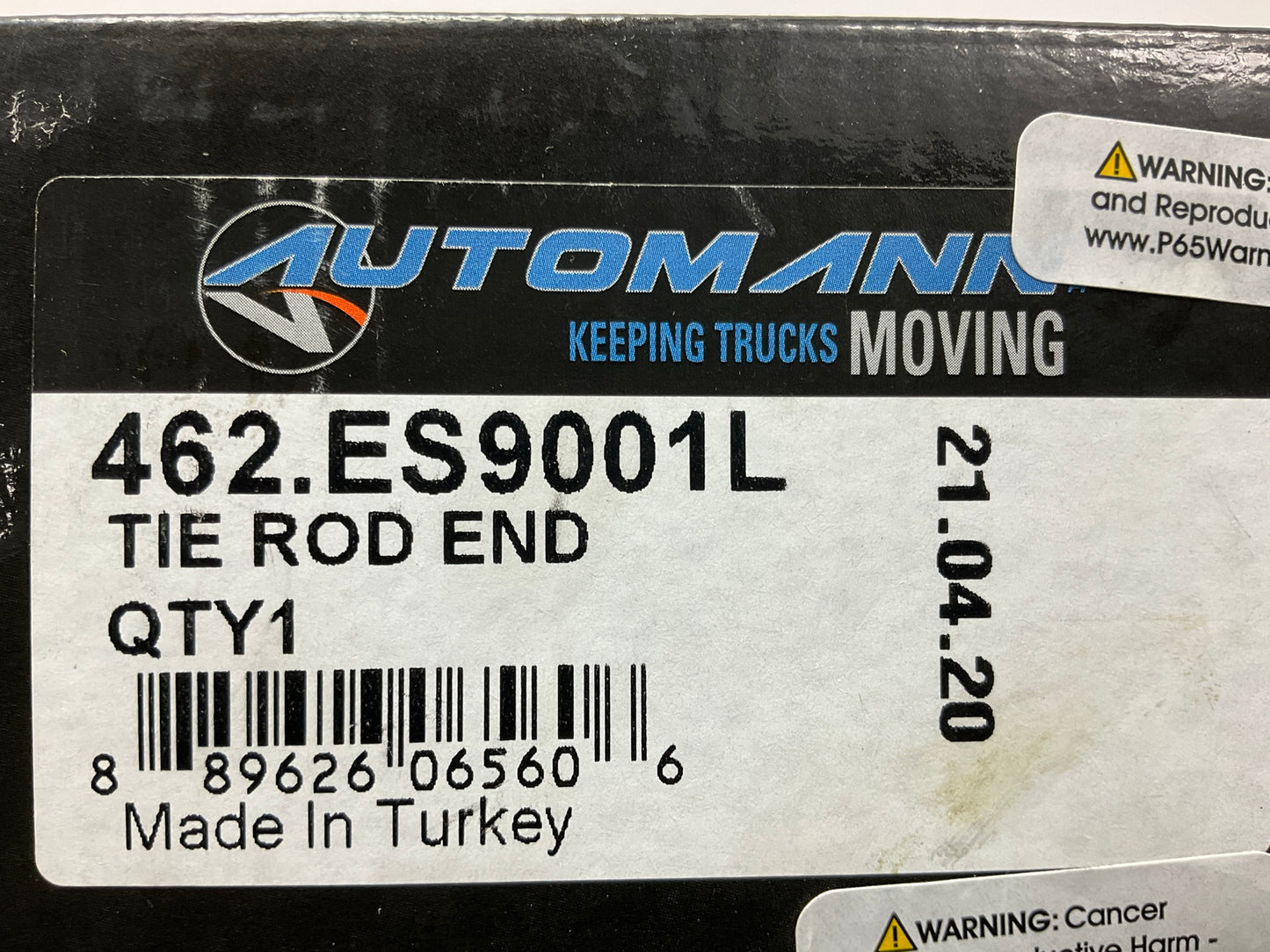 Automann 462.ES9001L Steering Tie Rod End - 4C4Z3A130MA, 4C4O3A130MA, ES9001L