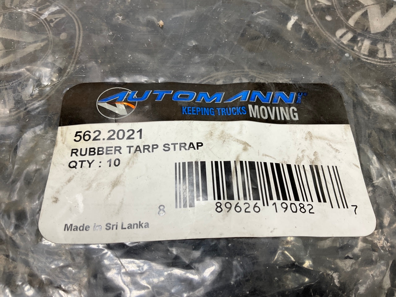 (10) Automann 562.2021 21'' Rubber Bungee Tarp Strap W/ S Hook