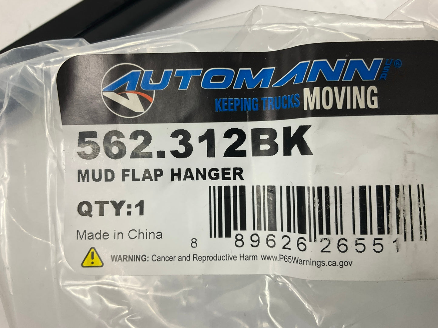 Mud Flap Hanger PAIR For Semi Trucks, Length: Straight 30.25'' Mudflap Hanger