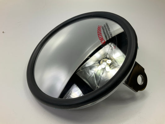 (2) Automann 563.9001 5'' Round Convex Mirror , Stainless Steel, Center Mount