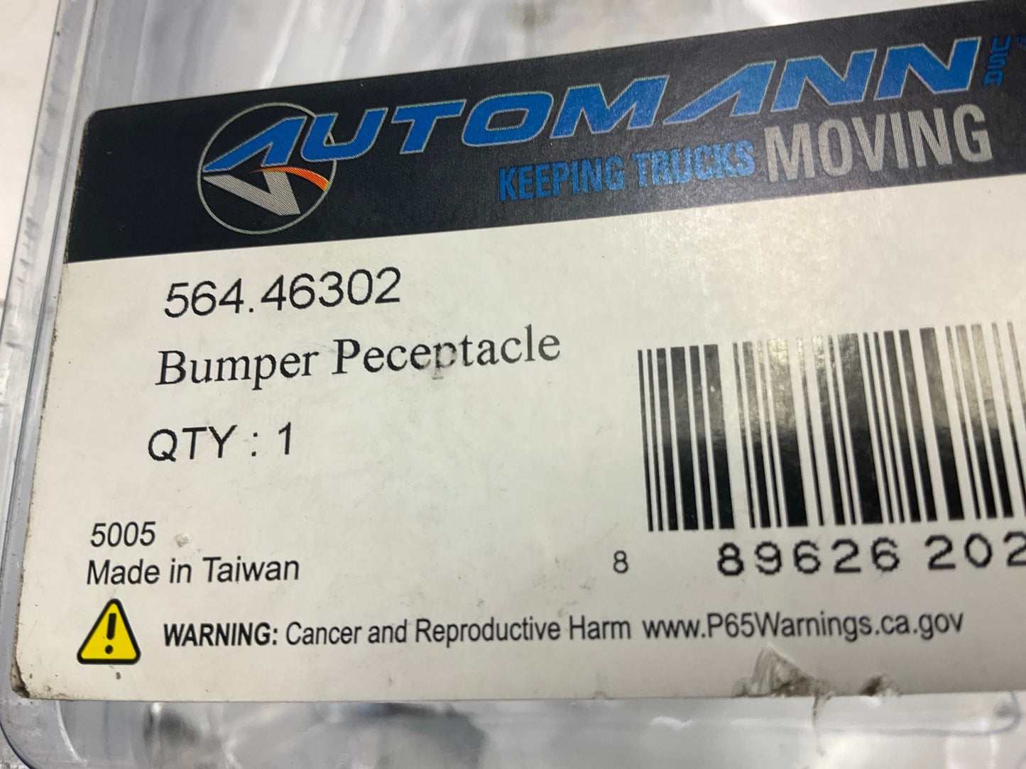 Automann 564.46302 Bumper Receptacle Replaces # 2127302000, 564.46302