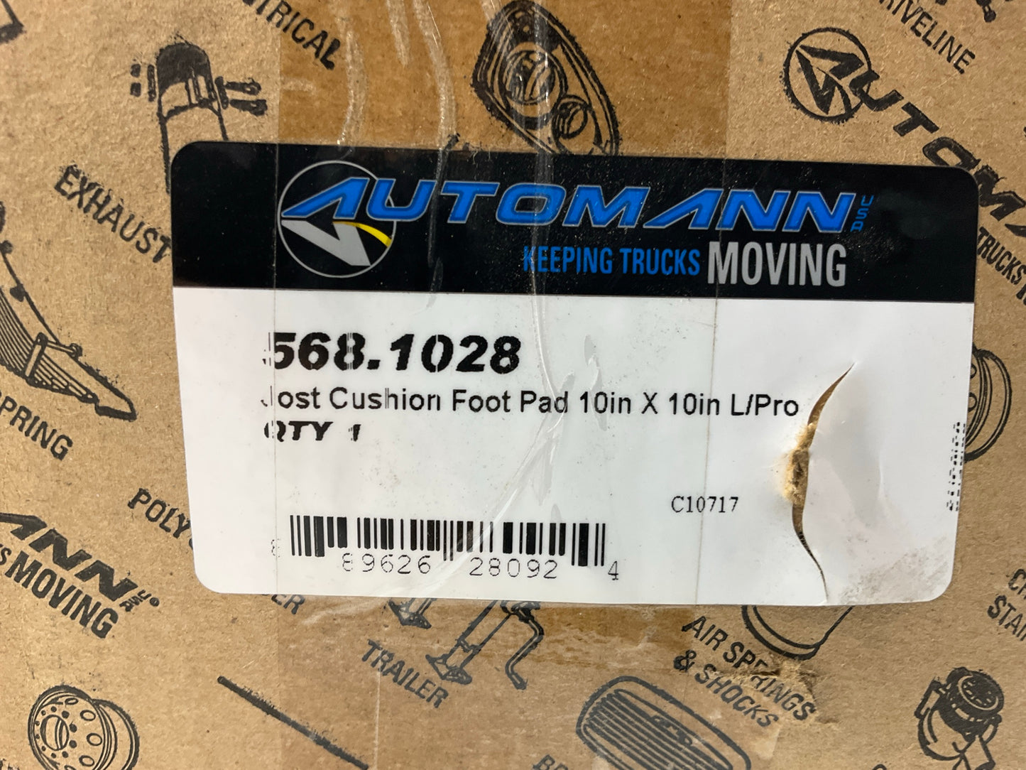 AUTOMANN 568.1028 Jost Landing Gear Cushion Foot Pad 10'' X 10'' Low / Pro C10717