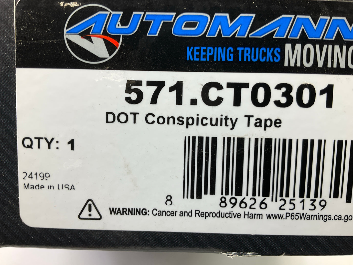 Automann 571-CT0301 Conspicuity Tape, 2'' Wide X 150' Foot Roll, 11'' Red 7'' White