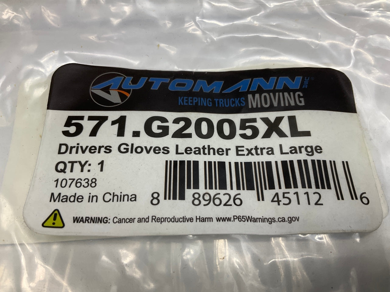 Automann 571.G2005XL Truck Drivers Gloves, Leather, Extra Large