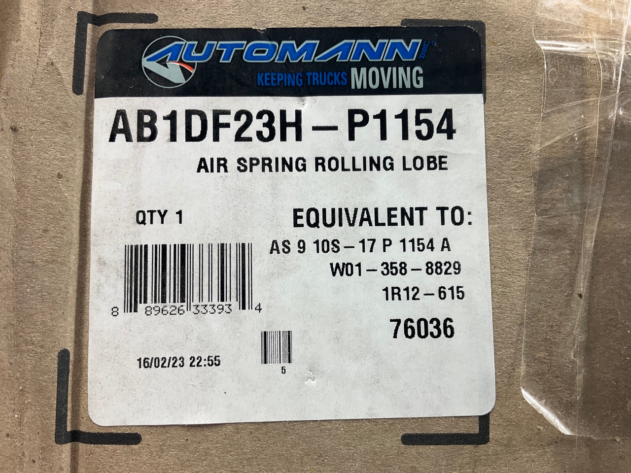 Automann AB1DF23H-P1154 Air Spring Bag Replaces W01-358-8829 , 1R12-615