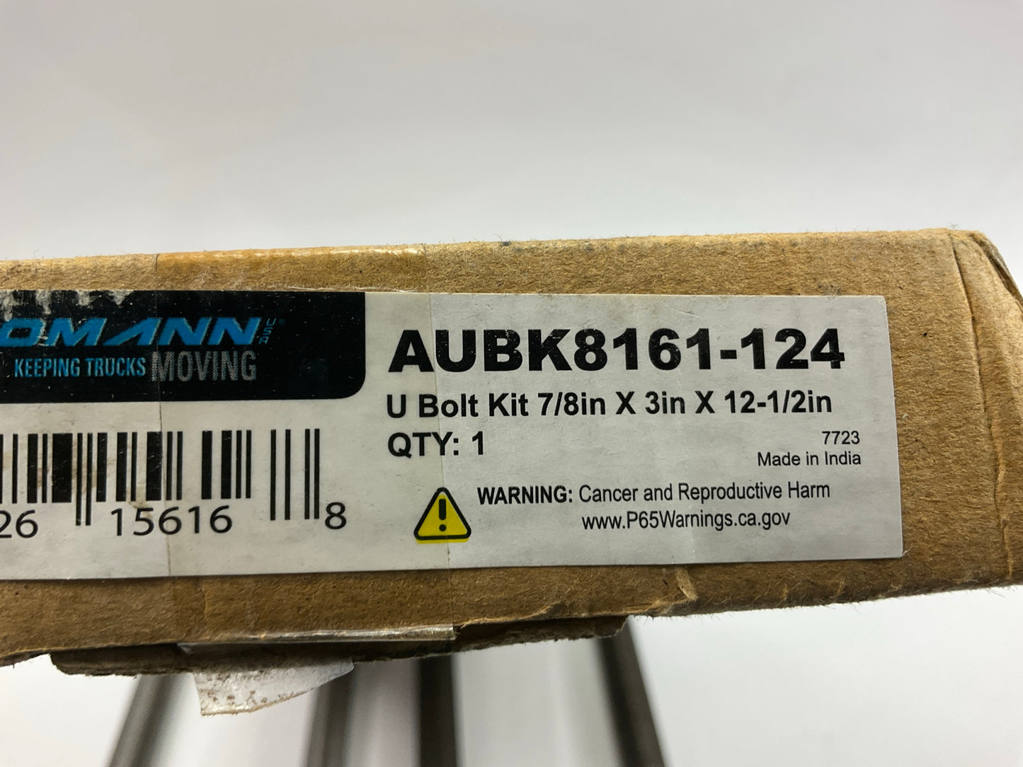 Automann AUBK8161-124 Leaf Springs U-Bolt Kit 7/8'' X 3'' X 12-1/2''