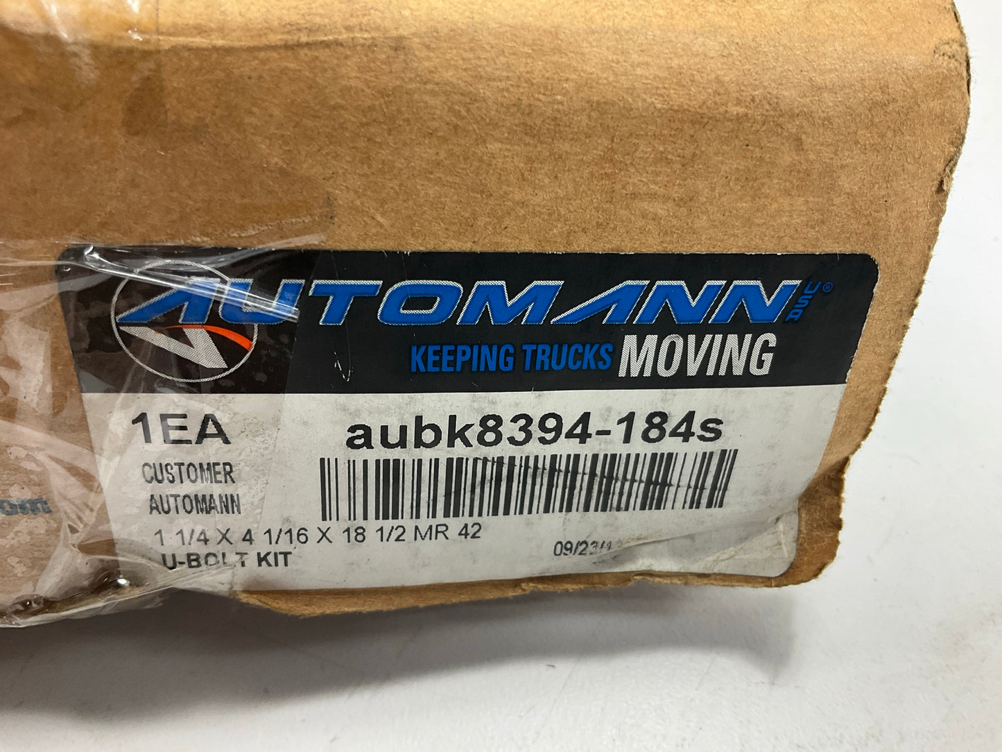 Automann AUBK8394-184S Leaf Springs U-Bolt Kit - 1-1/4'' X 4-1/16'' X 18-1/2''