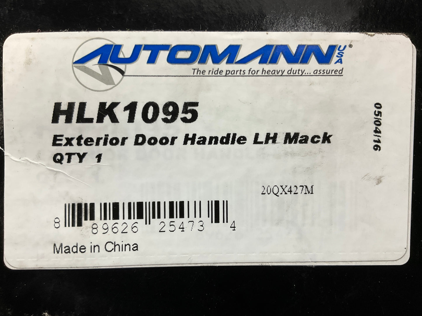 Automann HLK1095 Left Drivers Side Outside Door Handle Replaces Mack # 20QX427M