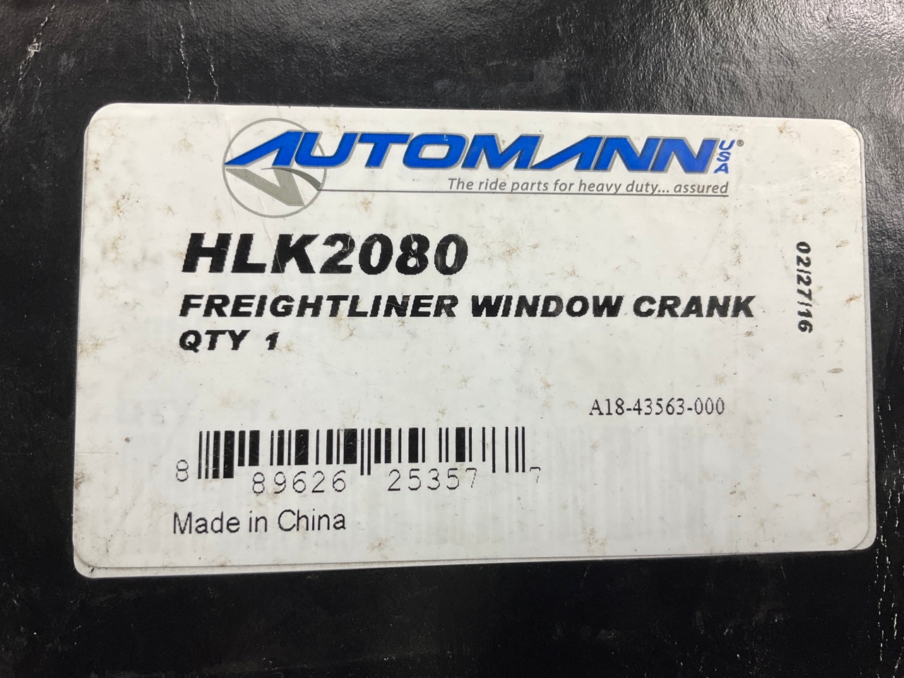 Automann HLK2080 Window Crank Handle For 02-15 Freightliner M2