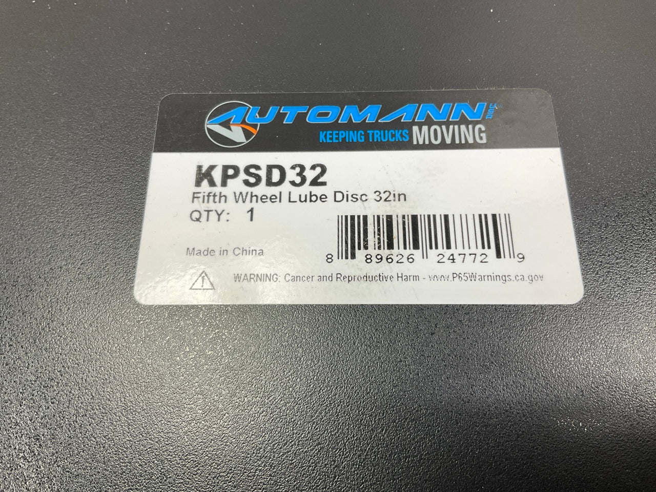 Automann KPSD32 Fifth Wheel Lube Disc 32''