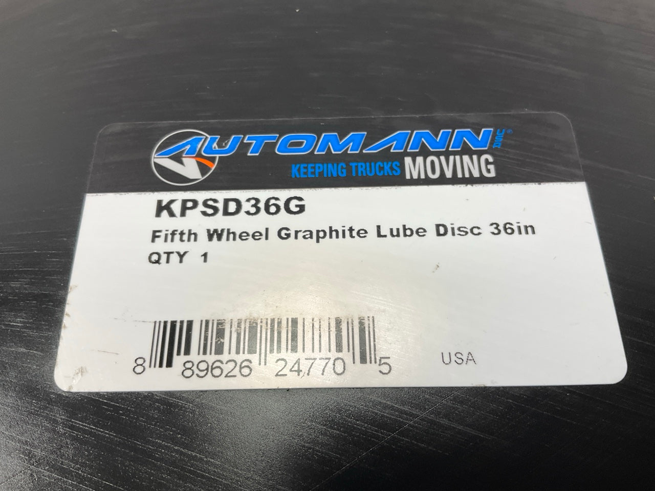 Automann KPSD36G 5th Wheel Graphite Lube Disc 36 In