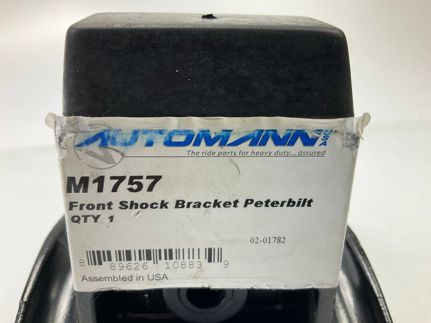 Automann M1757 Shock Bracket - Peterbilt Front Spring Aluminium U-bolt Top Plate