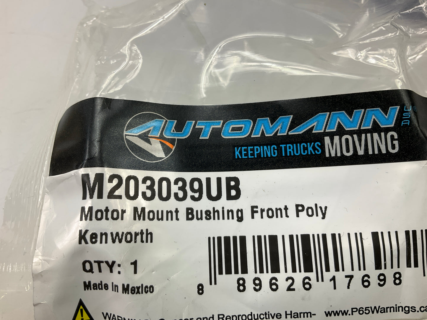 Automann M203039UB Front Poly Motor Mount Bushing For Kenworth T300 T600 T800 W9
