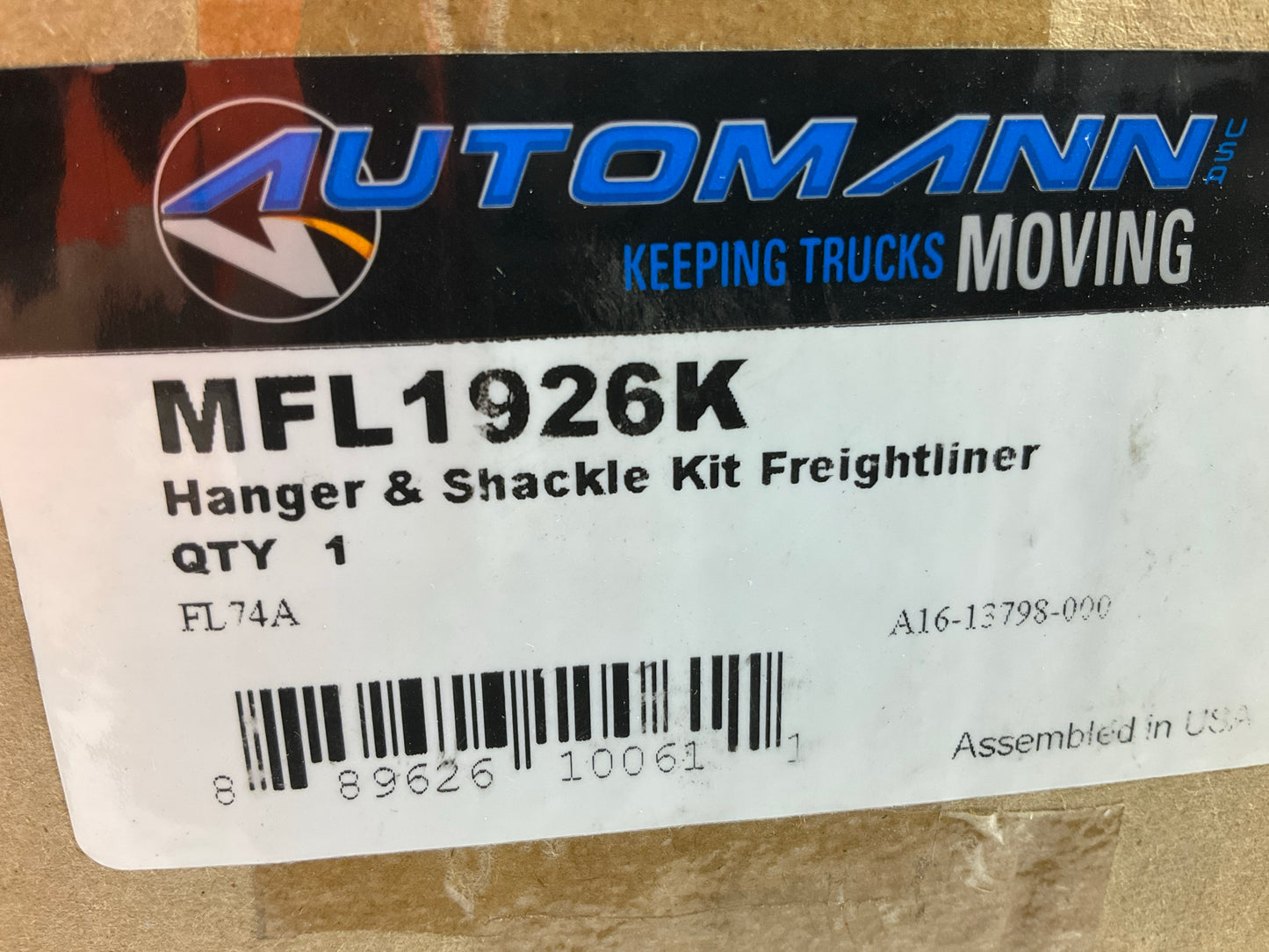 Automann MFL1926K Shackle And Hanger Kit For Freightliner A16-13798-000