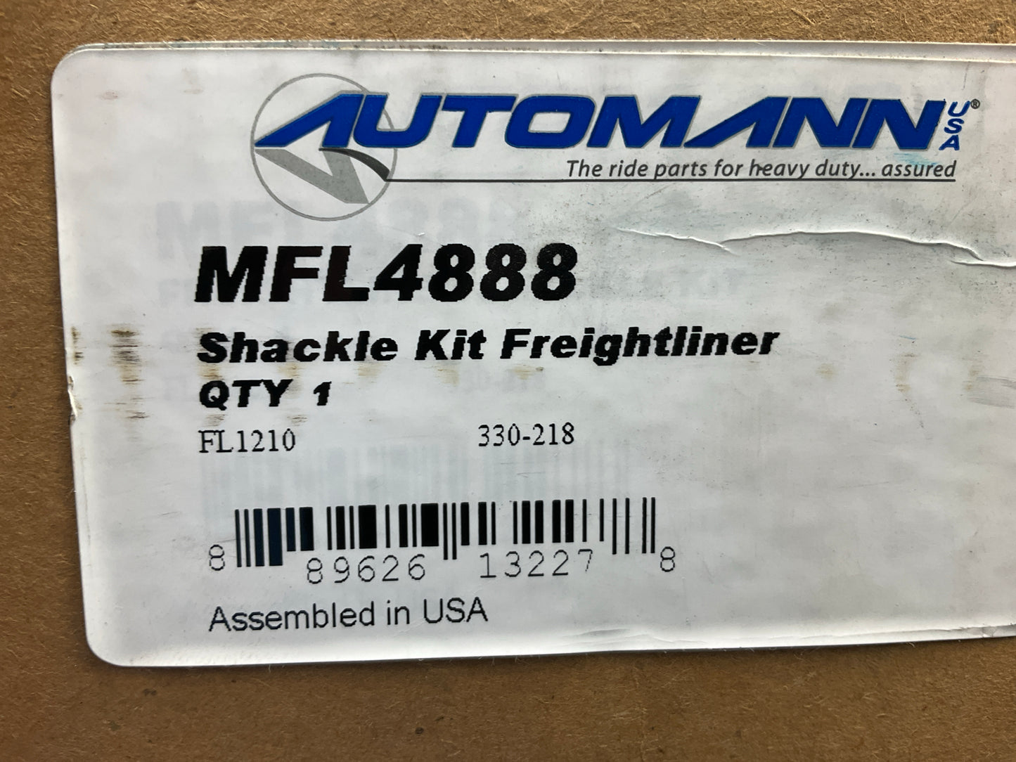 Automann MFL4888 Front Leaf Spring Shackle Kit For Freightliner Replaces 330-218