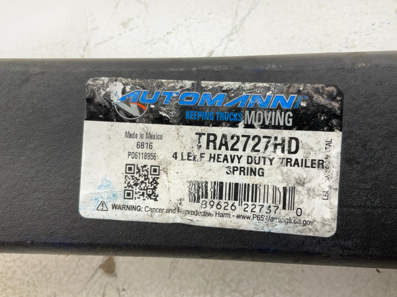 (2) Automann TRA2727HD Heavy Duty Trailer Leaf Spring, 4 Leaf 14000 Lbs Capacity