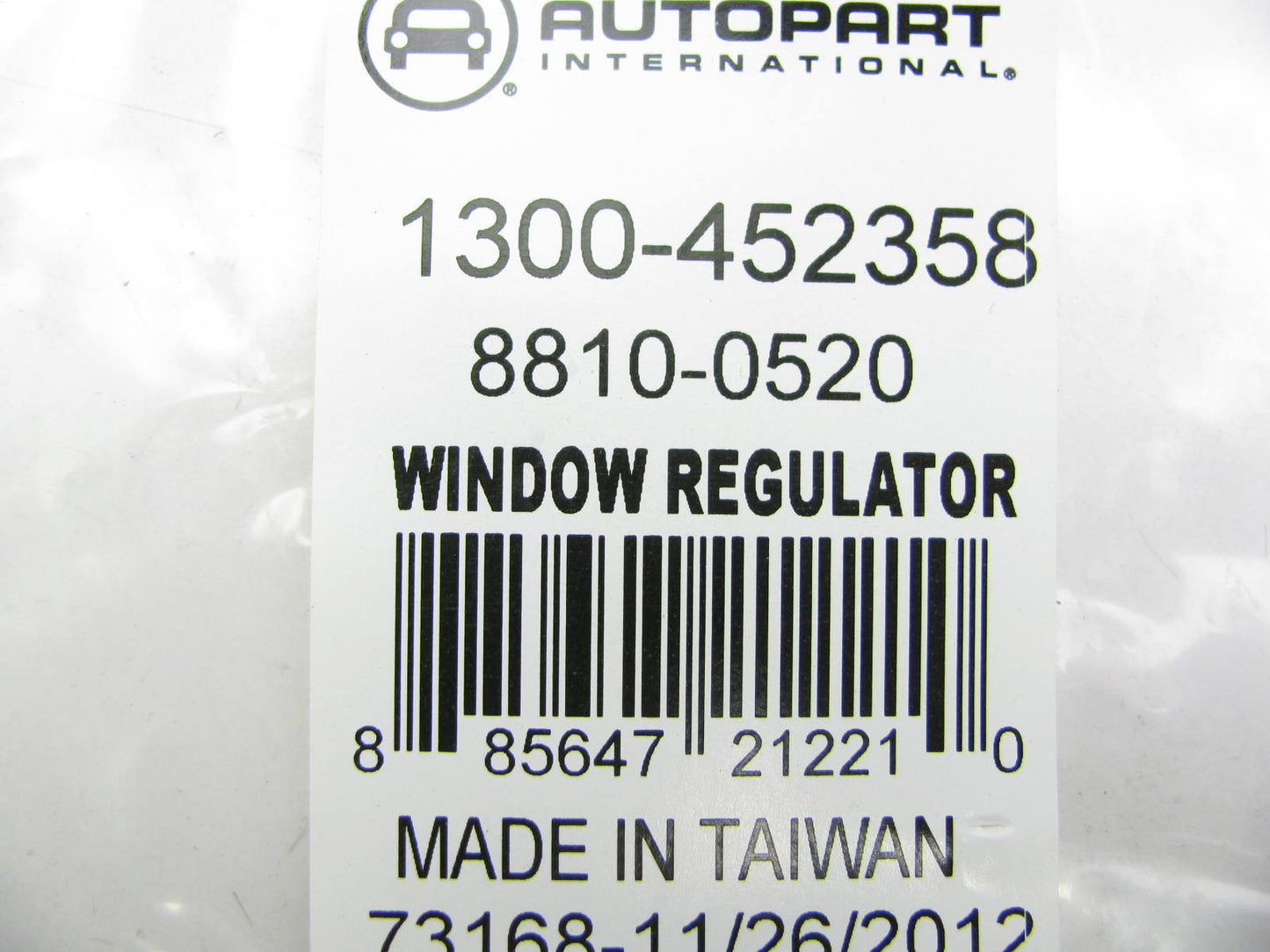 Autopart International 1300-452358 Power Window Motor & Regulator - Front Right
