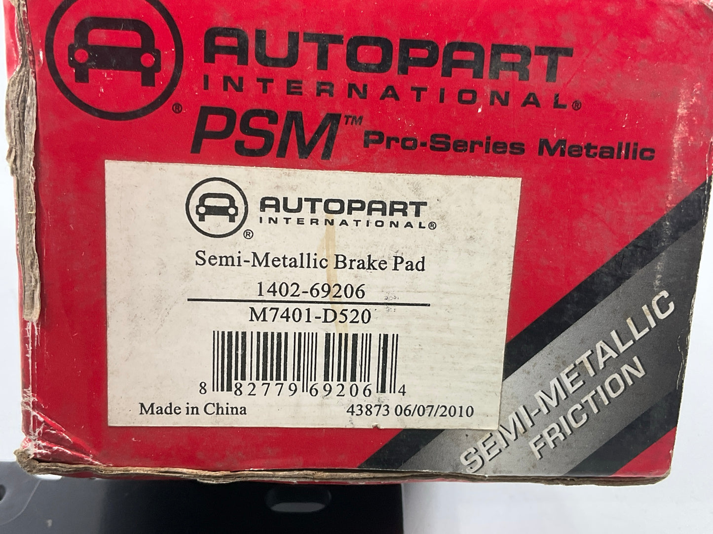 Autopart International 1402-69206 Front Semi-Metallic Disc Brake Pads