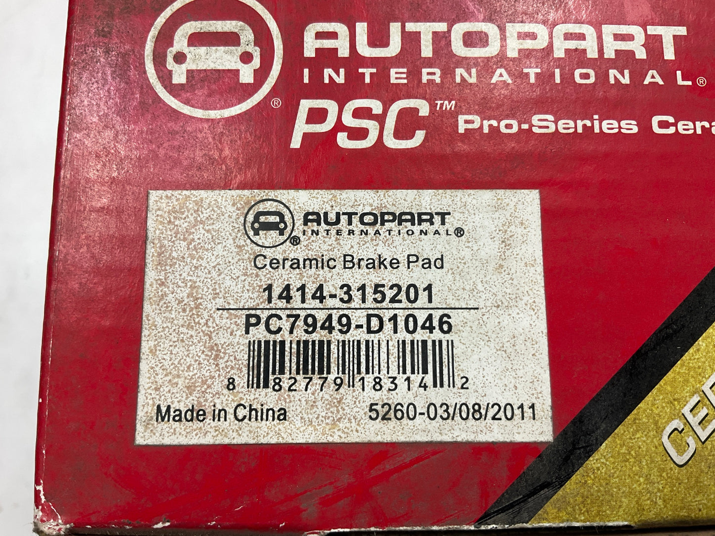 Autopart International 1414-315201 Rear Disc Brake Pads
