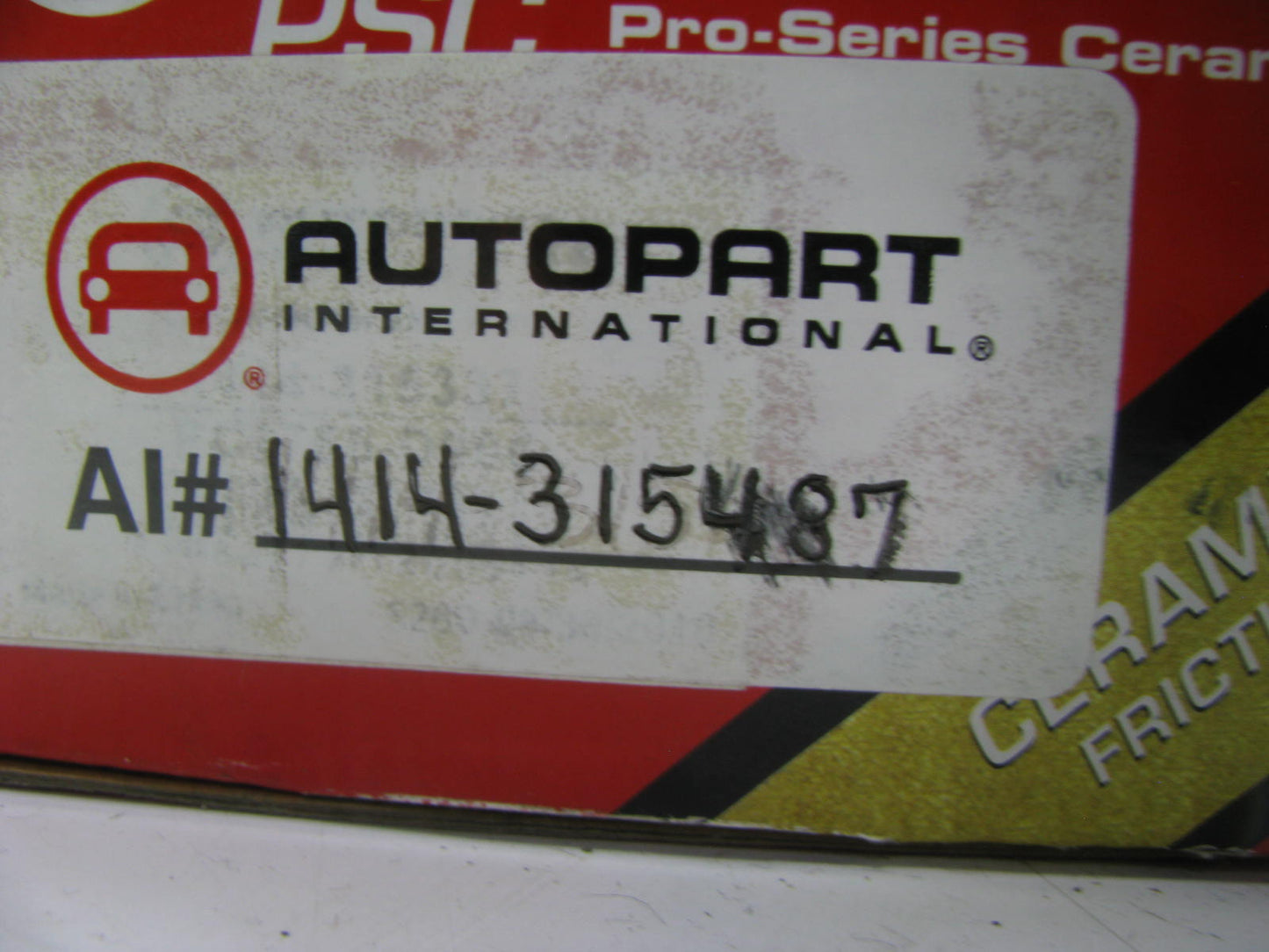 Autopart International 1414-315487 Ceramic Disc Brake Pads - Front
