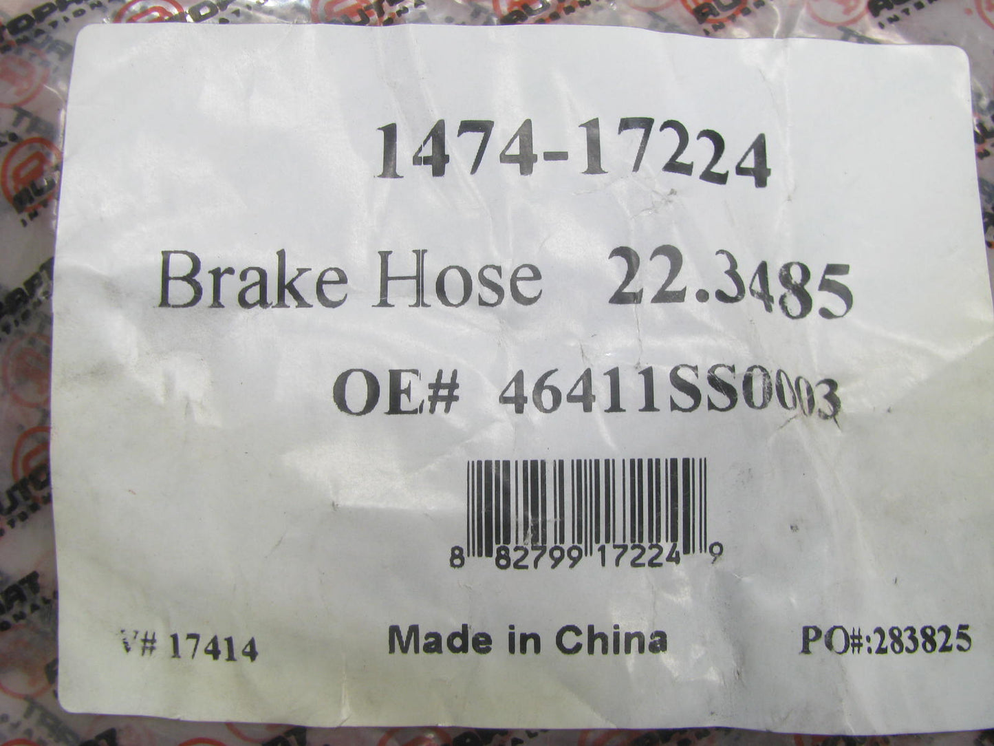 Autopart International 1474-17224 Brake Hydraulic Hose - Rear Right / Left