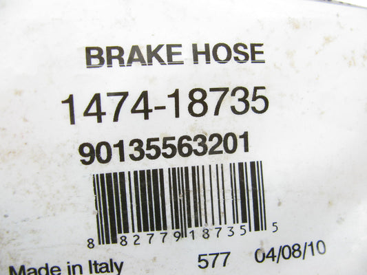Autopart 1474-18735 Front Brake Hydraulic Hose For 1984-1989 Porsche 911