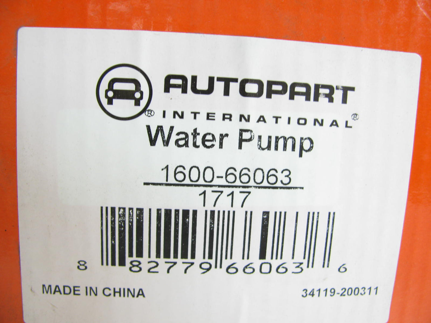 Autopart 1600-66063 Engine Water Pump for 1986-1997 Honda Acura 2.5L 2.7L-V6