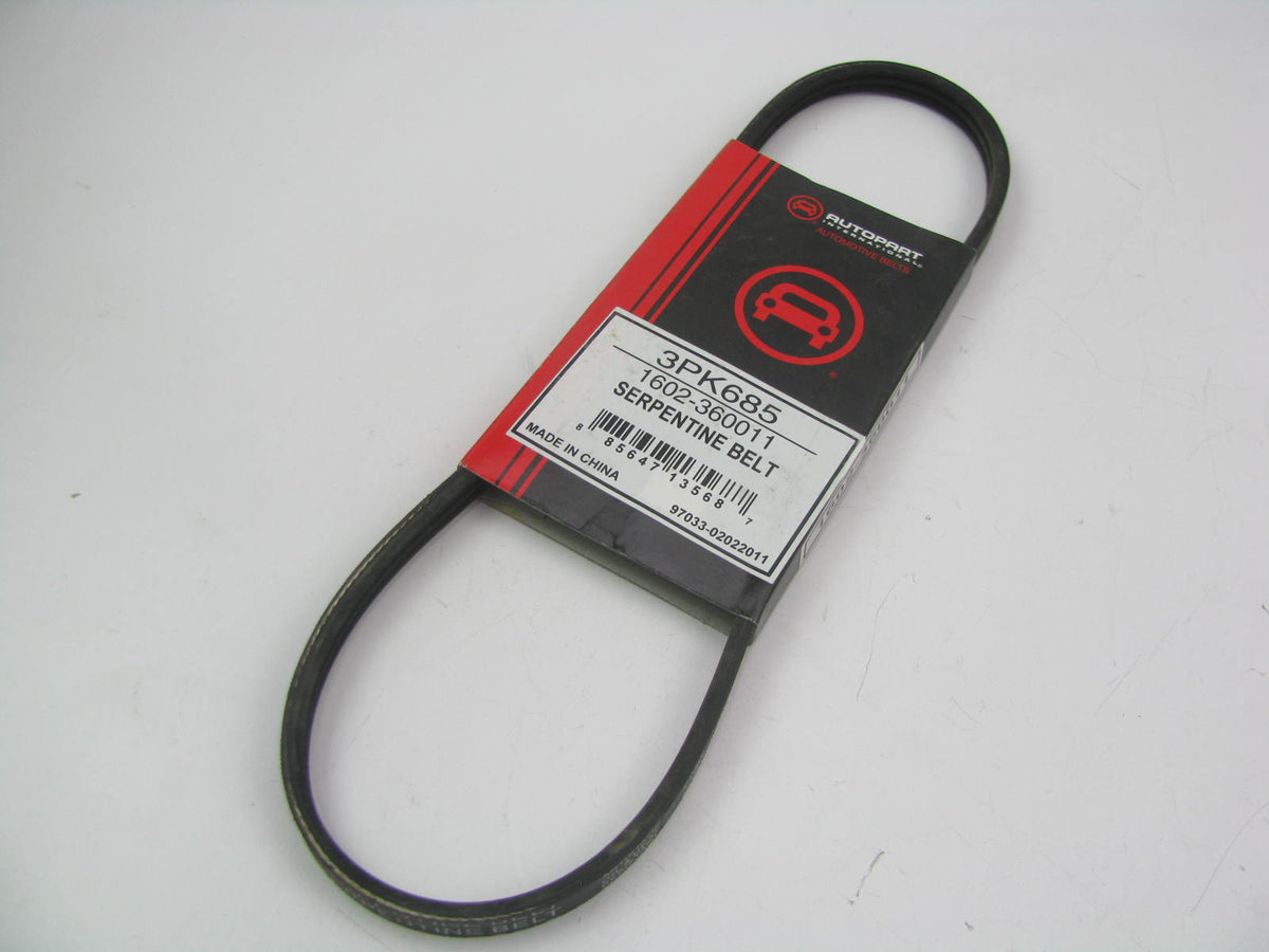 API 1602-360011 Serpentine Water Pump Belt - 1995-1997 Mystique, Contour 2.5L V6