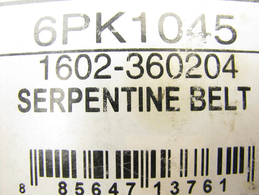 Air Conditioning & Alternator Serpentine Belt - 1995-1997 Toyota Avalon 3.0L V6