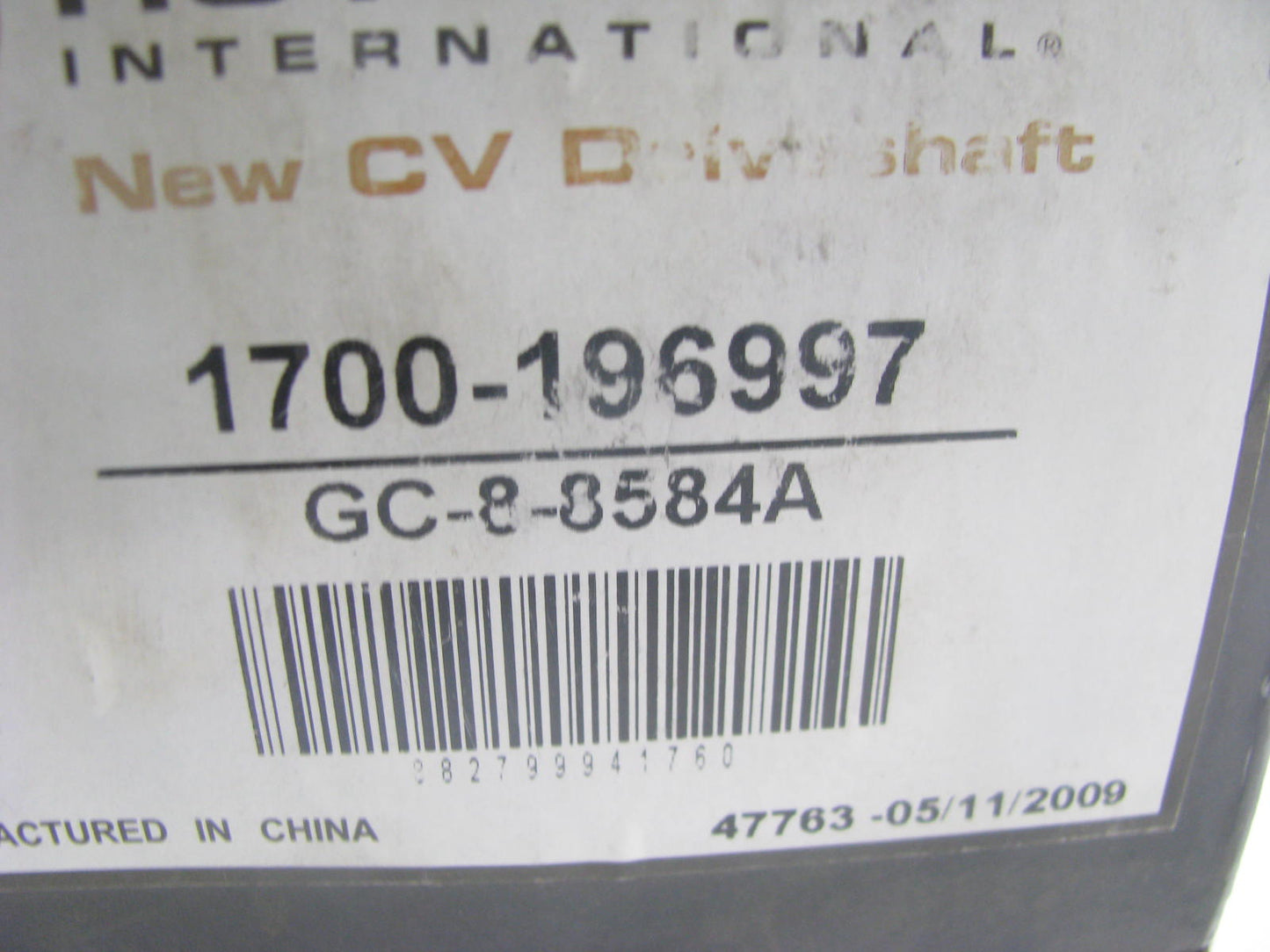 Autopart International 1700-196997 CV Axle Shaft - Front Left