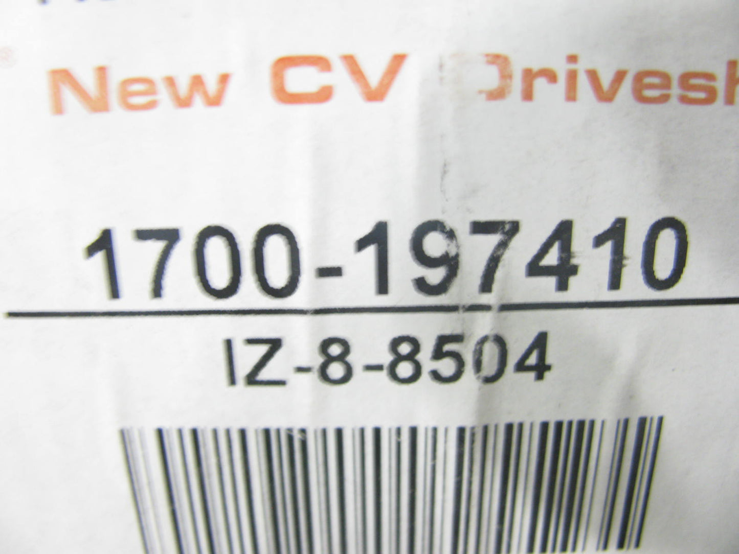 Autopart International 1700-197410 CV Axle Shaft - Front Right