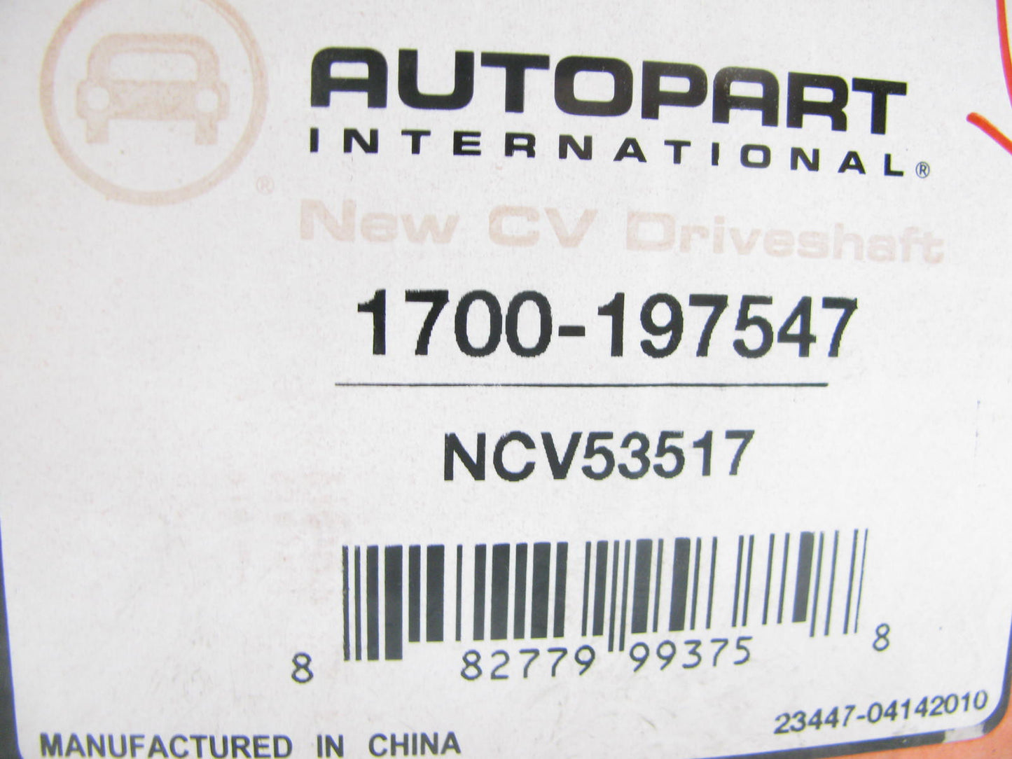 Autopart 1700-197547 Front Left Manual Trans CV Axle Shaft For 1993-1997 Altima