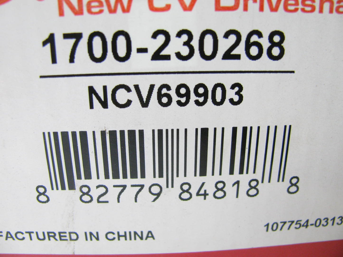 Autopart 1700-230268 CV Axle Shaft Rear 2003-2006 Pontiac Vibe & Toyota Matrix