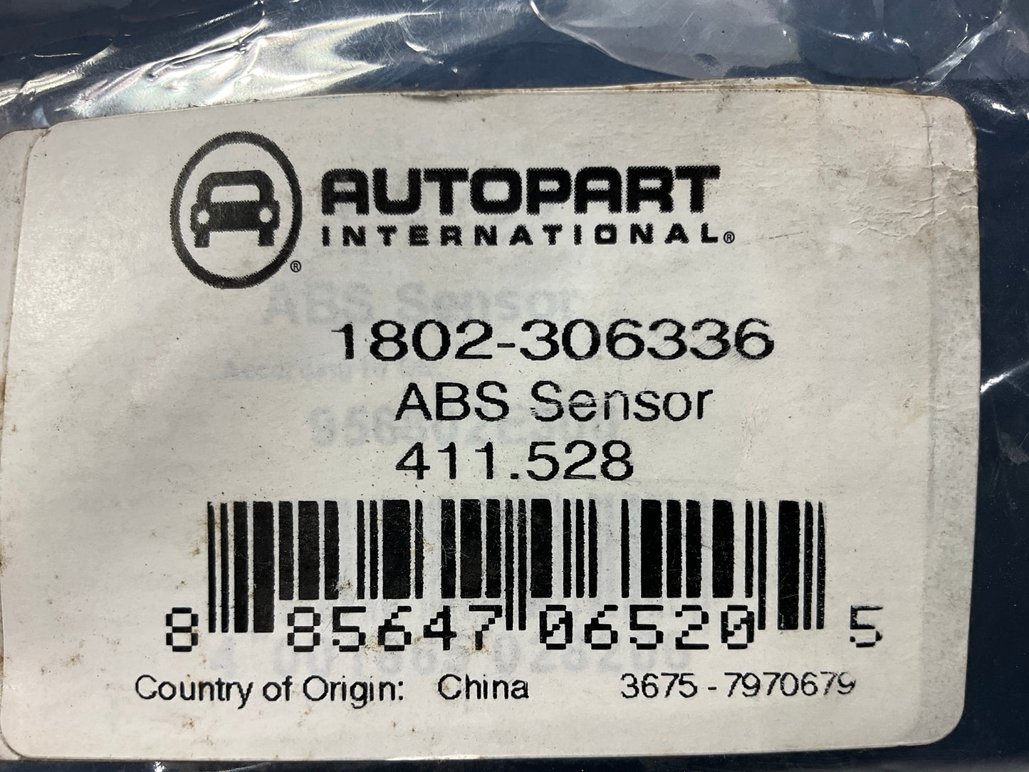 Autopart International 1802-306336 Rear Left ABS Wheel Speed Sensor