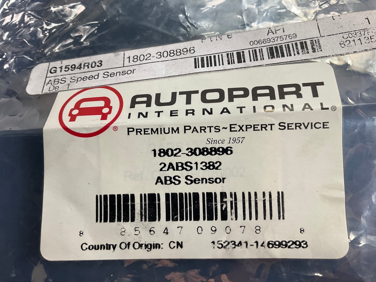 Autopart 1802-308896 Rear Left ABS Wheel Speed Sensor For 2005-06 Nissan Altima