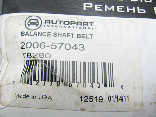 Autopart 2006-57043 Engine Balance Shaft Belt for 1996-2004 Acura RL 3.5L-V6