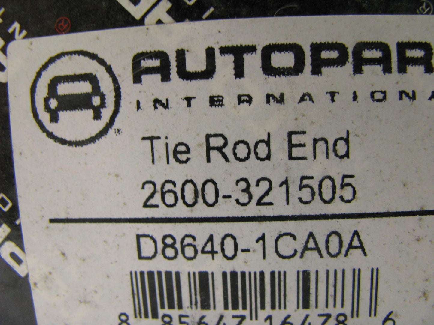 Autopart International 2600-321505 Steering Tie Rod End Front Left Outer