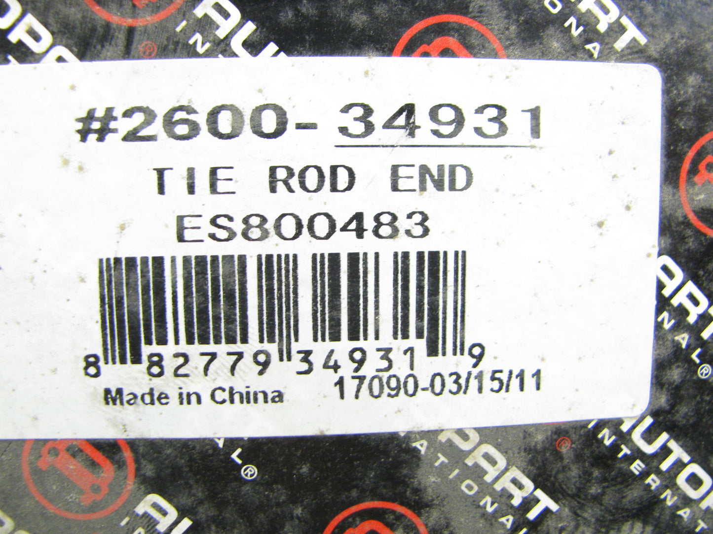 Autopart International 2600-34931 Steering Tie Rod End - Front Right Outer