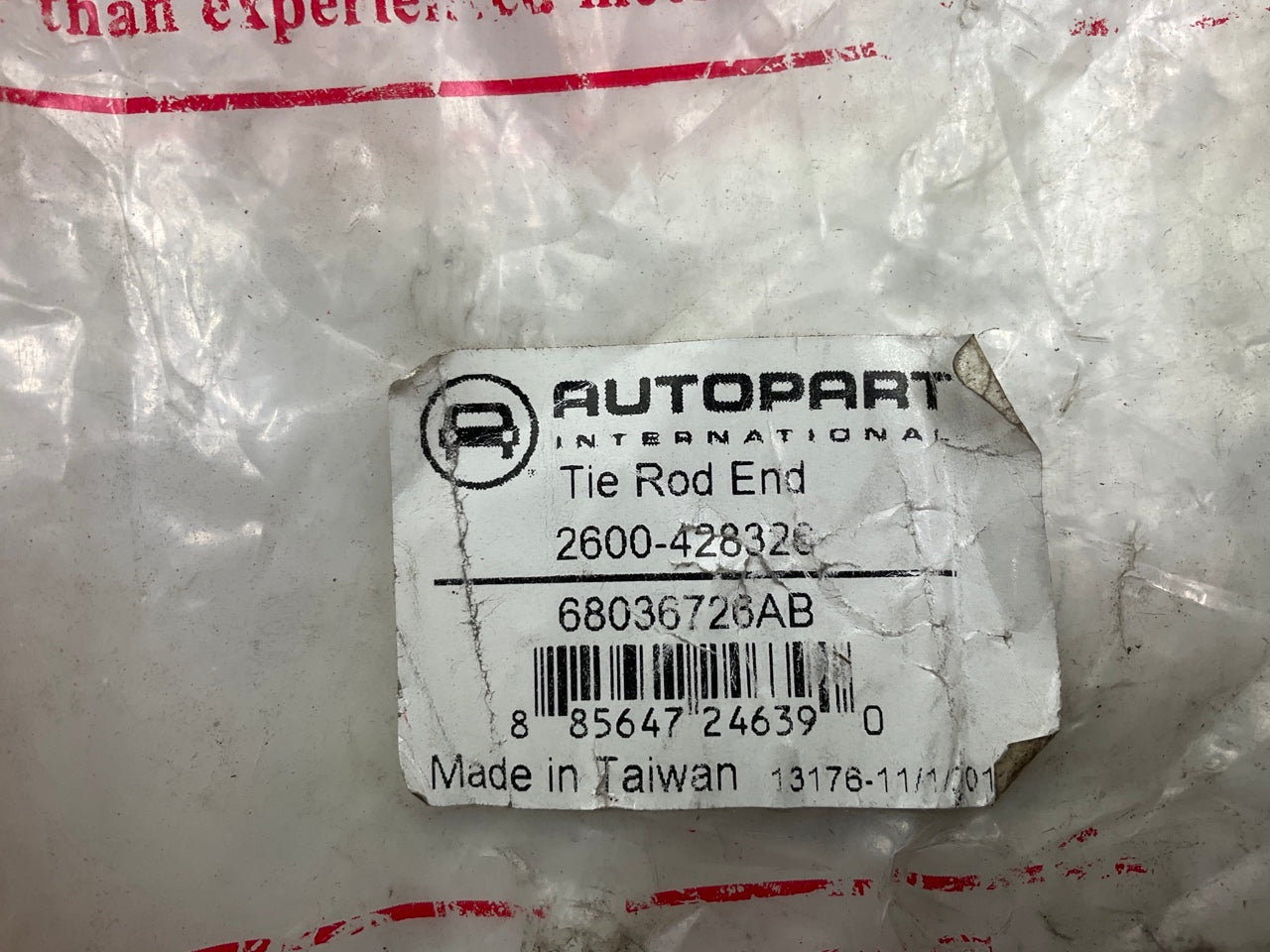 Autopart 2600-428326 Steering Drag Link For 10 Ram 3500 4WD 6.7L Cummins Diesel