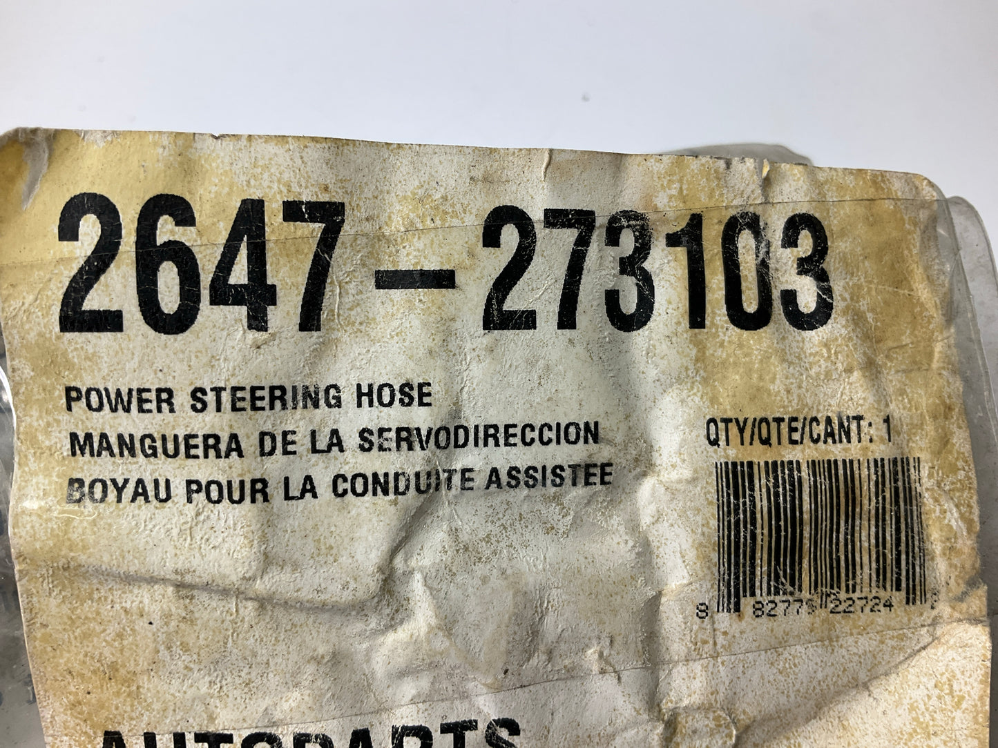 Autopart International 2647-273103 Power Steering Line Hose For 2000-02 Intrigue